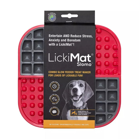LickiMat Slomo Dog Red 20cm