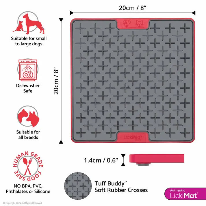 Likimat Tuff Buddy Turquoise Dog Tray Lickimat