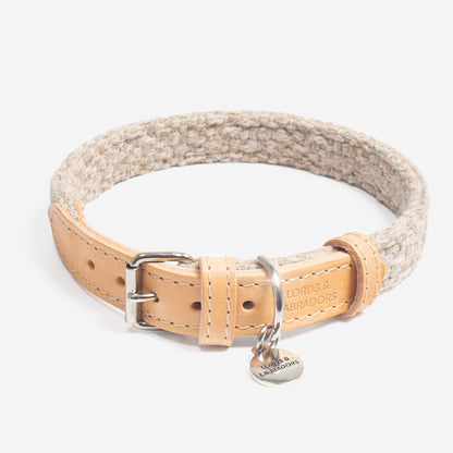 Essentials Herdwick Dog Collar in Sandstone by Lords & Labradors - XXS
