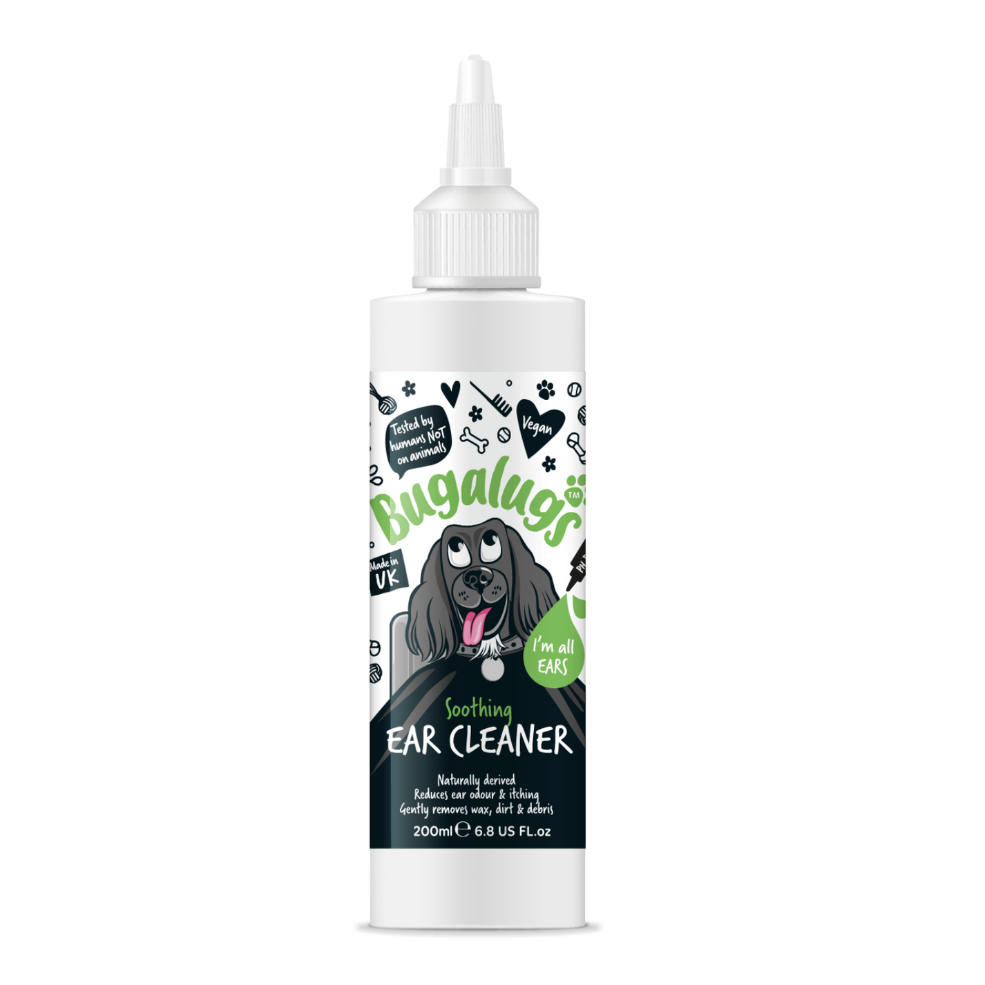 Bugalugs Soothing Ear Cleaner For Dogs 200ml